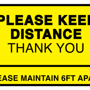 Social Distancing Signage
