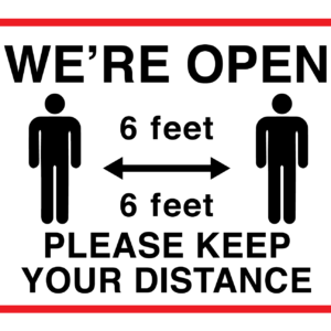 Social Distancing Signage