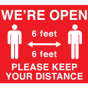 Social Distancing Signage