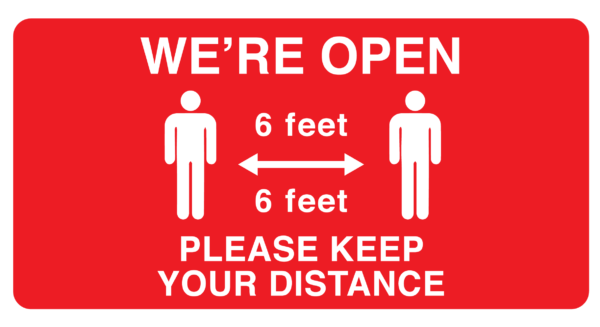 Social Distancing Signage
