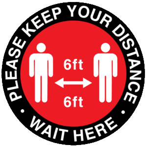 Social Distancing Signage
