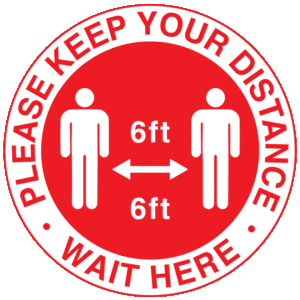 Social Distancing Signage