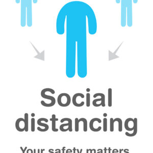 Social Distancing Window Decal