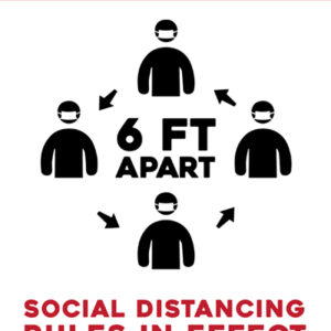 Social Distancing Wall Decal