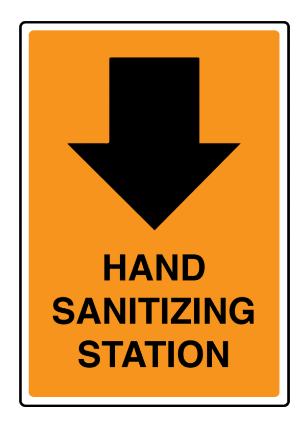 Hand Sanitizer Station Signage