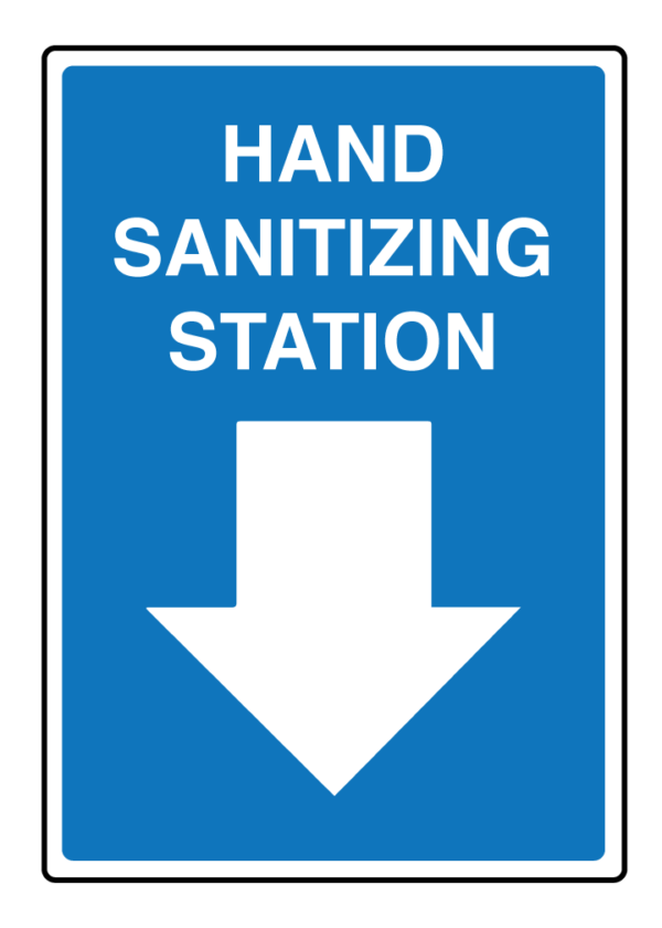 Hand Sanitizer Station Signage