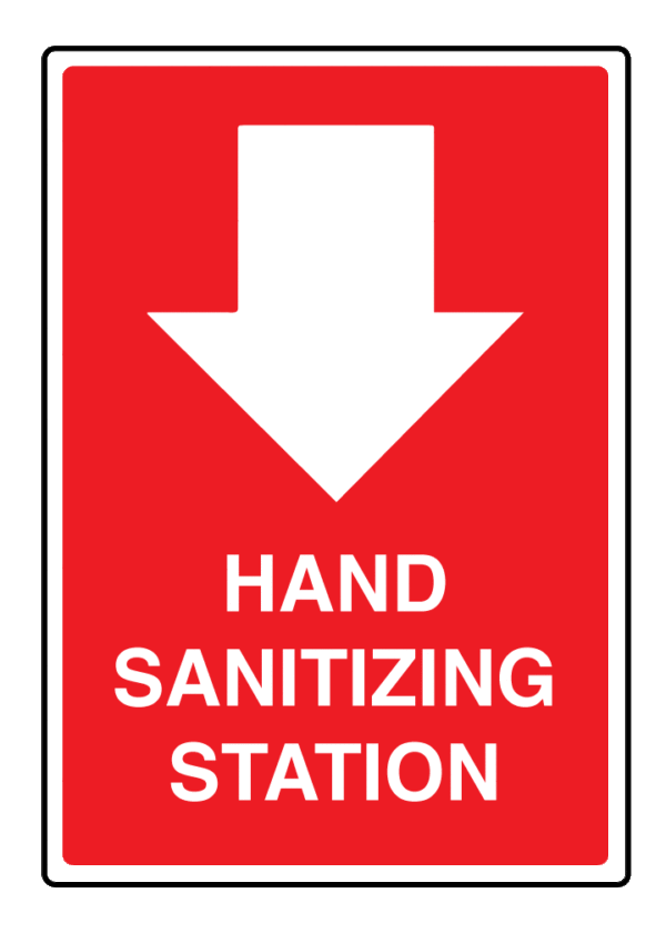 Hand Sanitizer Station Signage