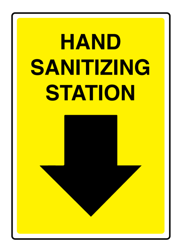 Hand Sanitizer Station Signage